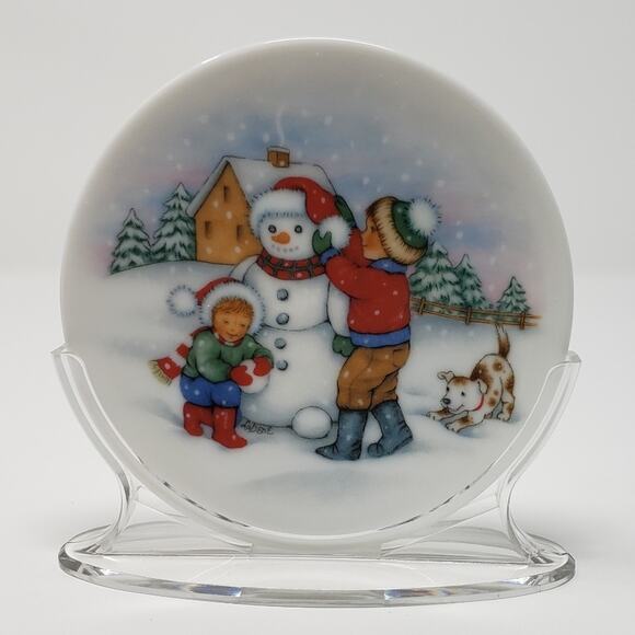 Hallmark 1991 Let It Snow #5 Handcrafted Keepsake Holiday Christmas Ornament - Picture 3 of 6